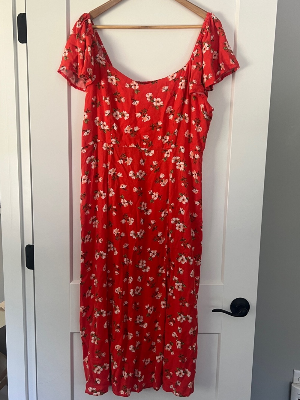 Old Navy Flutter Sleeve Scoop-Neck Maxi Dress